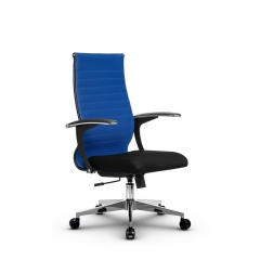 Кресло офисное МЕТТА B 2b 19/U158, Основание 17834 Комплект 3 Синее Черное