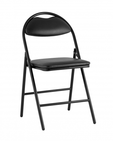 Стул складной Stool Group Hagen экокожа Черный
