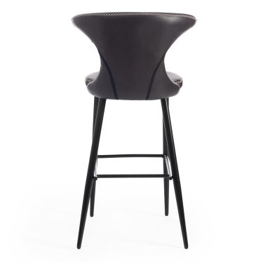 Стул барный Tetchair FLAIR BAR mod. 9018 экокожа/металл, 60 х 56 х 106 см , серый 22/черный