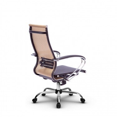 Кресло офисное Метта МЕТТА B 2m 9/K131, Основание 17833 Комплект 2 Золотой ротанг Черное