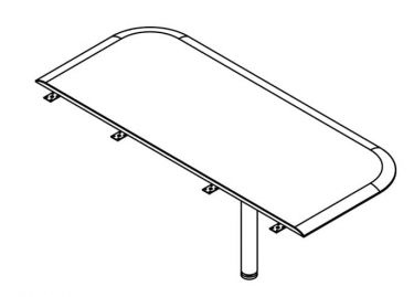 Приставка для рабочей станции Skyland WKD 166 Дуб сонома