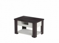 Стол-трансформер раскладной Ивару Стэп-4 Ясень черный Бодега белый