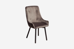 Кресло Бостон велюр Valery-012 Темно-серый/Черный