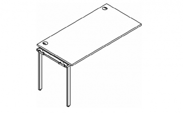 Приставка к рабочей станции Skyland XTEN GLOSS XIGST 1470 Дуб Сонома