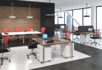Комплект офисной мебели XTEN GLOSS 01 Белый Дуб Сонома