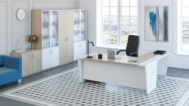 Брифинг-приставка / Элемент стола переговоров без кабель-канала POINTEX ASTI AST33970221 Вяз Белый