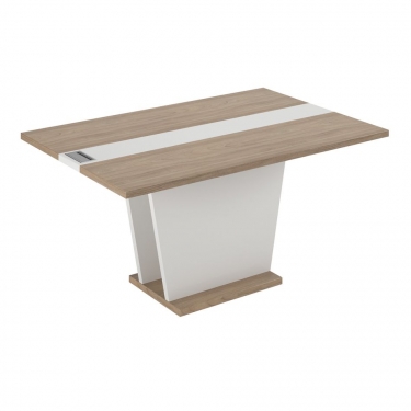 Брифинг-приставка / Элемент стола переговоров без кабель-канала POINTEX ASTI AST33970221 Вяз Белый