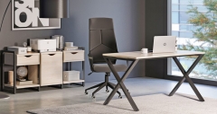 Комплект офисной мебели LOFT 03 Металл черный Денвер светлый