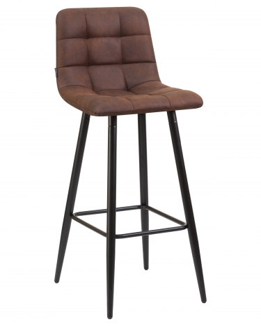 Стул барный DOBRIN DOBRIN NICOLE Коричневая микрофибра PK-03