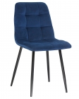 Стул обеденный DOBRIN DOBRIN ALEX черные матовые ножки Темно-синий велюр V108-67
