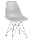 Стул обеденный DOBRIN DOBRIN DSR ножки хром Светло-серый GR-01