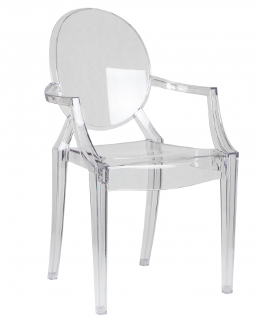 Стул обеденный DOBRIN DOBRIN LOUIS GHOST Прозрачный