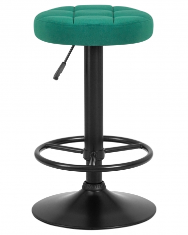 Табурет барный DOBRIN DOBRIN BRUNO BLACK велюр Зеленый MJ9-88