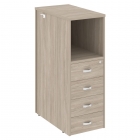 Тумба 4 ящика завершающая, правая Рива ONIX O.R-TV-4R Дуб Аттик