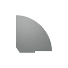Полка для стойки угловой завершающий элемент Riva А.РС-5.2 Серый