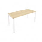 Стол письменный Рива METAL SYSTEM Б.СП-4 Акация/Белый