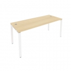 Стол письменный Рива METAL SYSTEM Б.СП-5 Акация/Белый