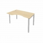 Стол письменный Рива METAL SYSTEM Б.СА-2 Л Акация/Серый