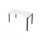 Стол письменный Рива METAL SYSTEM Б.СА-2 Л Белый/Антрацит