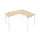 Стол письменный Рива METAL SYSTEM Б.СА-3 Пр Акация/Белый