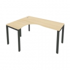 Стол письменный Рива METAL SYSTEM Б.СА-4 Л Акация/Антрацит