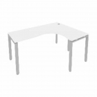 Стол письменный Рива METAL SYSTEM Б.СА-4 Пр Белый/Серый