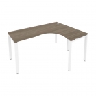 Стол письменный Рива METAL SYSTEM Б.СА-4 Пр Вяз/Белый