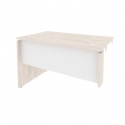 Стол-приставка левый к опорным элементам Рива ONIX O.SPR-2.7L Денвер Светлый/Белый
