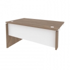 Стол-приставка левый к опорным элементам Рива ONIX O.SPR-3.8L Дуб Аризона/Белый