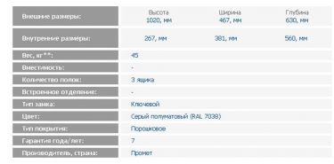Картотека ЗМК Промет NF-03