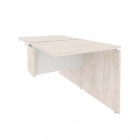 Стол-приставка двойной к опорным элементам Рива ONIX O.D.SPR-0.7 Денвер Светлый/Белый