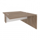 Стол-приставка двойной к опорным элементам Рива ONIX O.D.SPR-3.8 Дуб Аризона/Белый