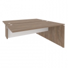 Стол-приставка двойной к опорным элементам Рива ONIX O.D.SPR-4.8 Дуб Аризона/Белый