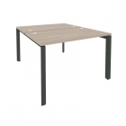 Рабочая станция на П-образном м/к Рива ONIX O.MP-D.RS-2.2.7 Дуб Аттик/Антрацит