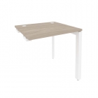 Стол-приставка на П-образном м/к к опорным элементам Рива ONIX O.MP-SPR-0.7 Дуб Аттик/Белый