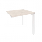 Стол-приставка на П-образном м/к к опорным элементам Рива ONIX O.MP-SPR-0.7 Денвер Светлый/Белый
