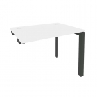 Стол-приставка на П-образном м/к к опорным элементам Рива ONIX O.MP-SPR-1.7 Белый Бриллиант/Антрацит