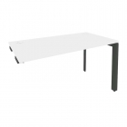 Стол-приставка на П-образном м/к к опорным элементам Рива ONIX O.MP-SPR-3.7 Белый Бриллиант/Антрацит
