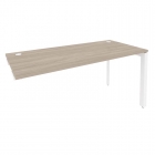 Стол-приставка на П-образном м/к к опорным элементам Рива ONIX O.MP-SPR-4.7 Дуб Аттик/Белый