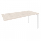 Стол-приставка на П-образном м/к к опорным элементам Рива ONIX O.MP-SPR-4.7 Денвер Светлый/Белый