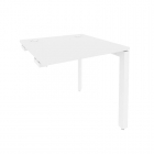 Стол-приставка на П-образном м/к к опорным элементам Рива ONIX O.MP-SPR-0.8 Белый Бриллиант