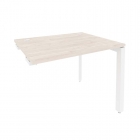 Стол-приставка на П-образном м/к к опорным элементам Рива ONIX O.MP-SPR-1.8 Денвер Светлый/Белый