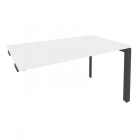 Стол-приставка на П-образном м/к к опорным элементам Рива ONIX O.MP-SPR-3.8 Белый Бриллиант/Антрацит