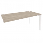 Стол-приставка на П-образном м/к к опорным элементам Рива ONIX O.MP-SPR-4.8 Дуб Аттик/Белый