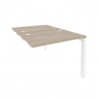 Стол-приставка двойной на П-образном м/к к опорным элем. Рива ONIX O.MP-D.SPR-1.7 Дуб Аттик/Белый