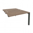 Стол-приставка двойной на П-образном м/к к опорным элем. Рива ONIX O.MP-D.SPR-2.8 Дуб Аризона/Антрацит