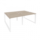Рабочая станция на О-образном м/к Рива ONIX O.MO-D.RS-4.1.7 Дуб Аттик/Белый