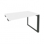 Стол-приставка на О-образном м/к к опорным элементам Рива ONIX O.MO-SPR-2.7 Белый Бриллиант/Антрацит