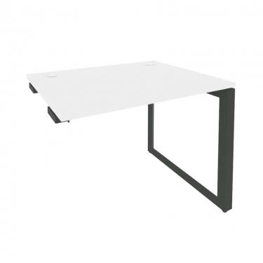 Стол-приставка на О-образном м/к к опорным элементам Рива ONIX O.MO-SPR-1.8 Белый Бриллиант/Антрацит