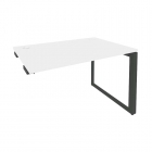 Стол-приставка на О-образном м/к к опорным элементам Рива ONIX O.MO-SPR-2.8 Белый Бриллиант/Антрацит